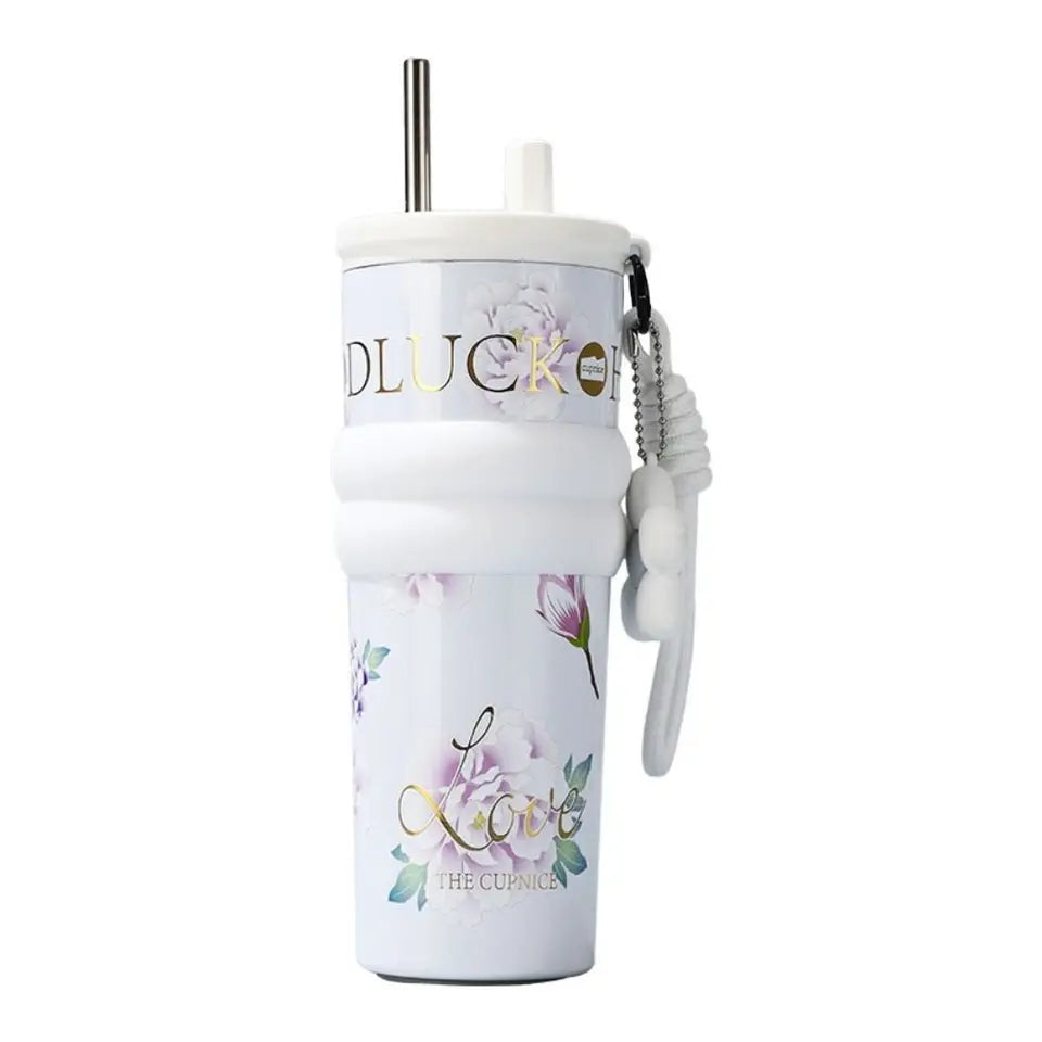 710ml Stainless Steel Thermal Bottle, Vacuum Insulated High-Capacity Water Bottle