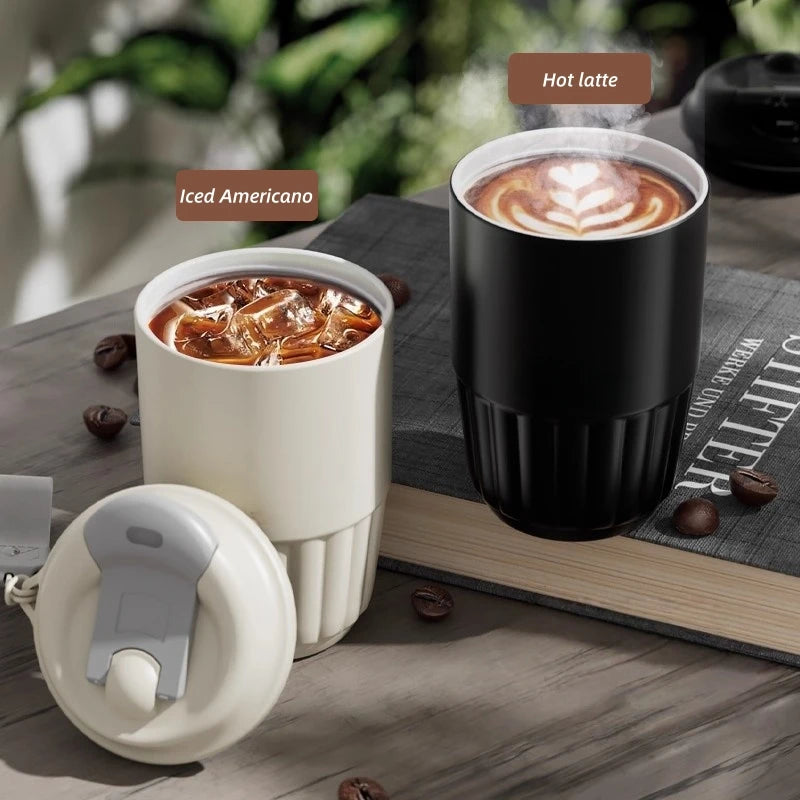 410ml Ceramic Liner Stainless Steel Vacuum Insulated Thermos Coffee Cup