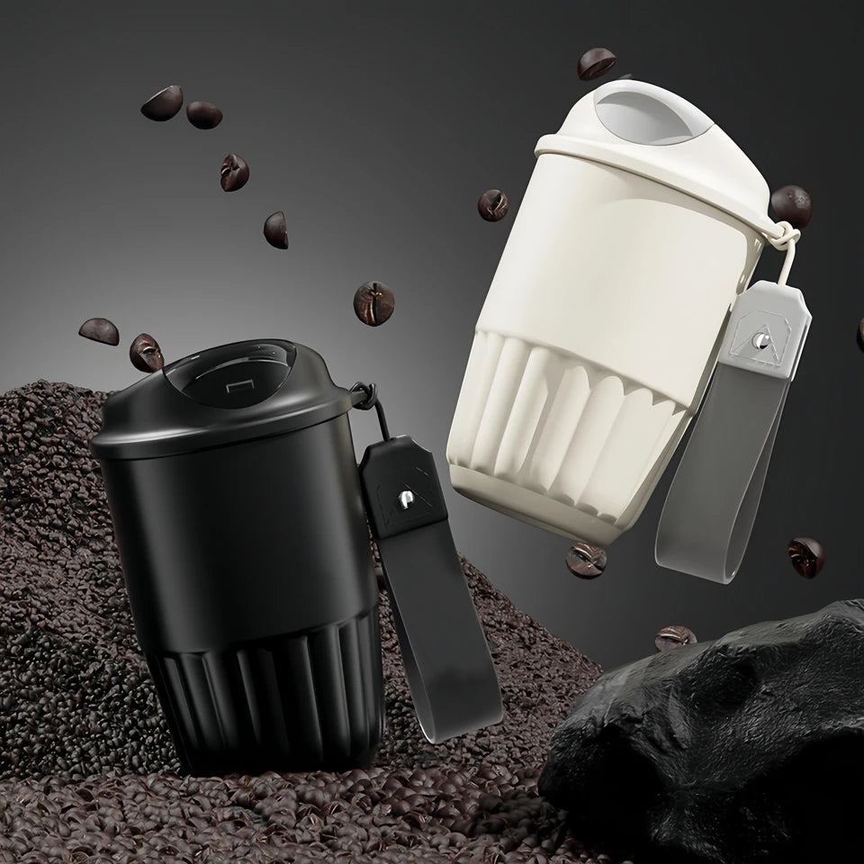410ml Ceramic Liner Stainless Steel Vacuum Insulated Thermos Coffee Cup