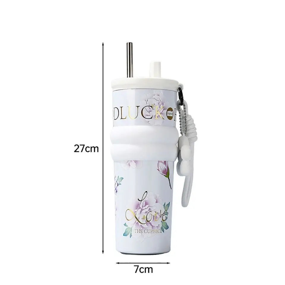 710ml Stainless Steel Thermal Bottle, Vacuum Insulated High-Capacity Water Bottle
