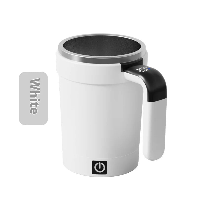Smart Temperature Display Magnetic Stirring Cup, Electric Portable Coffee Mixer