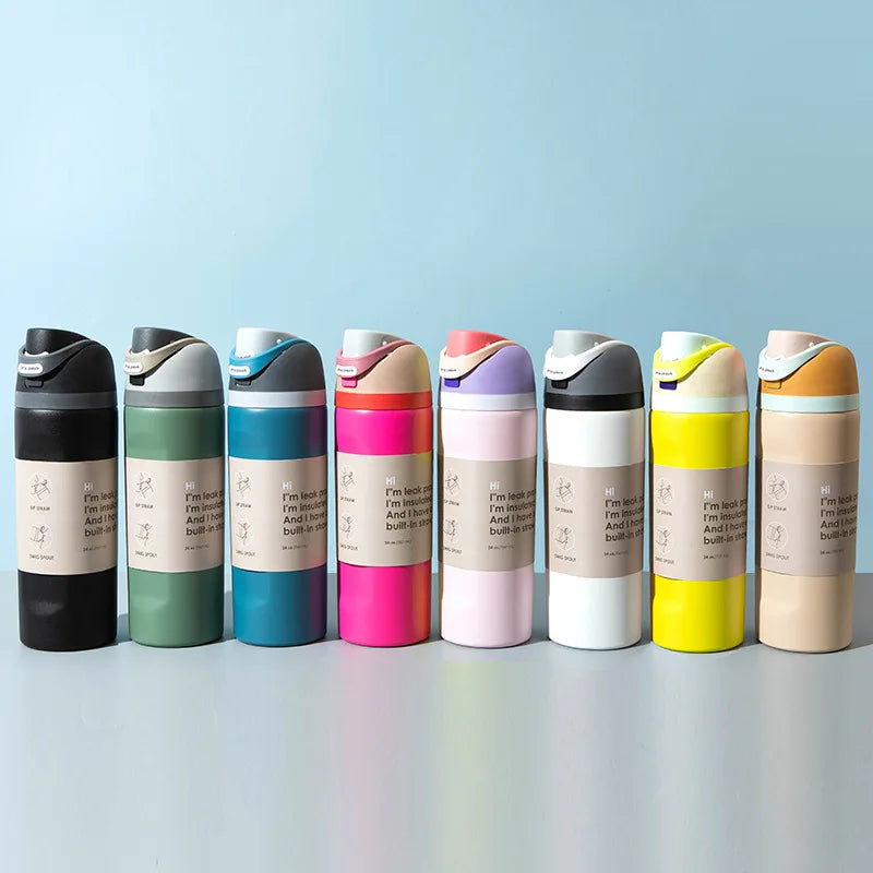 Stainless Steel Fruit Car Cup, Portable Travel Water Bottle