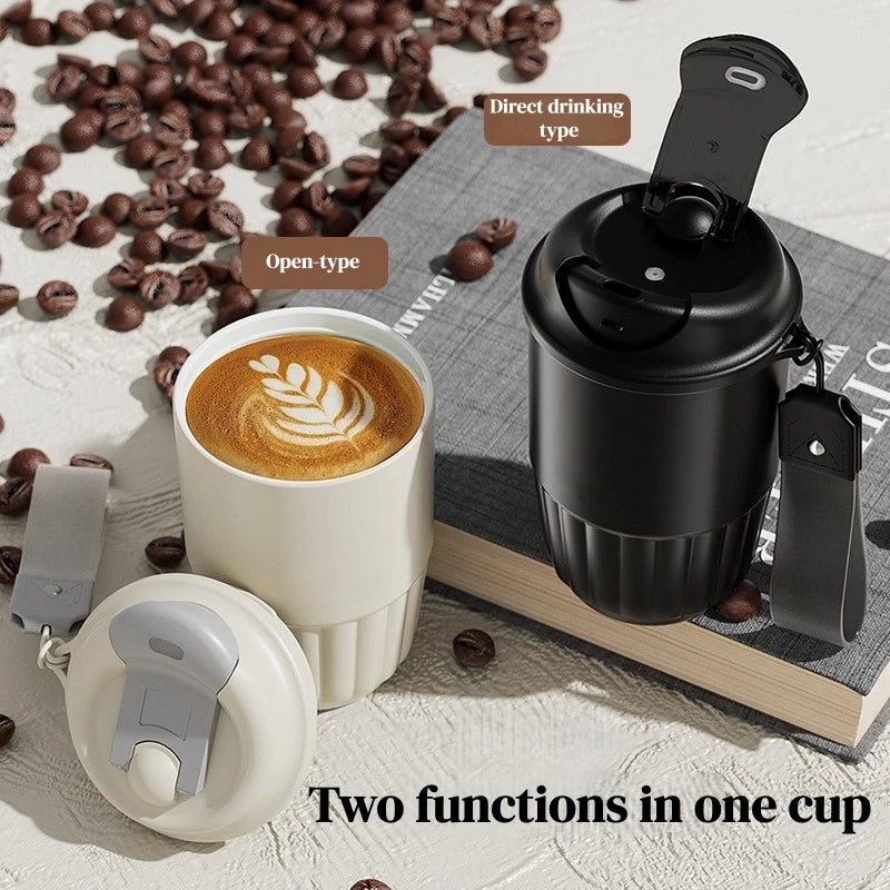 410ml Ceramic Liner Stainless Steel Vacuum Insulated Thermos Coffee Cup
