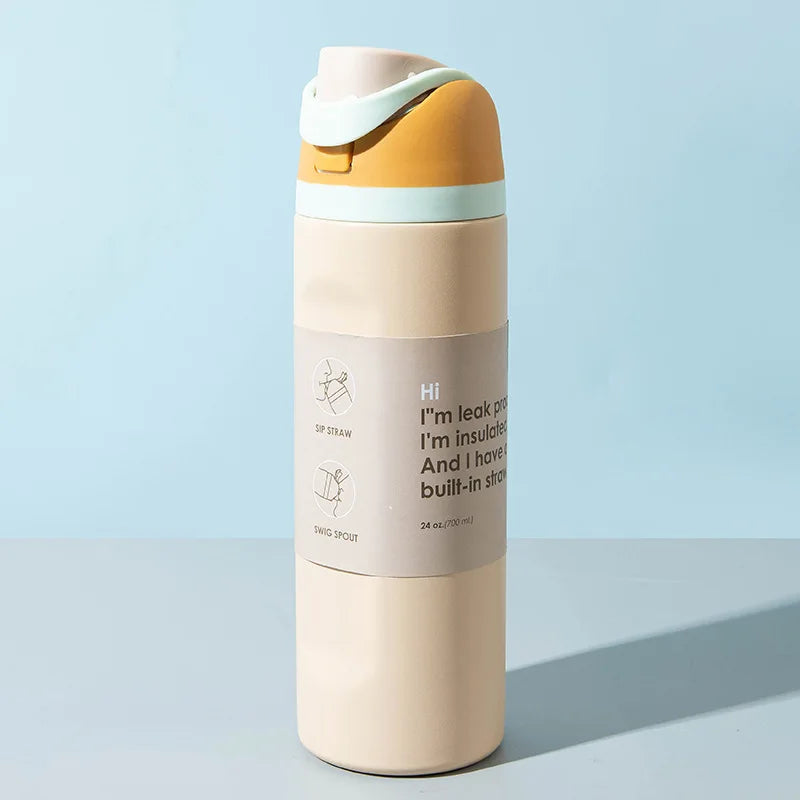 Stainless Steel Fruit Car Cup, Portable Travel Water Bottle