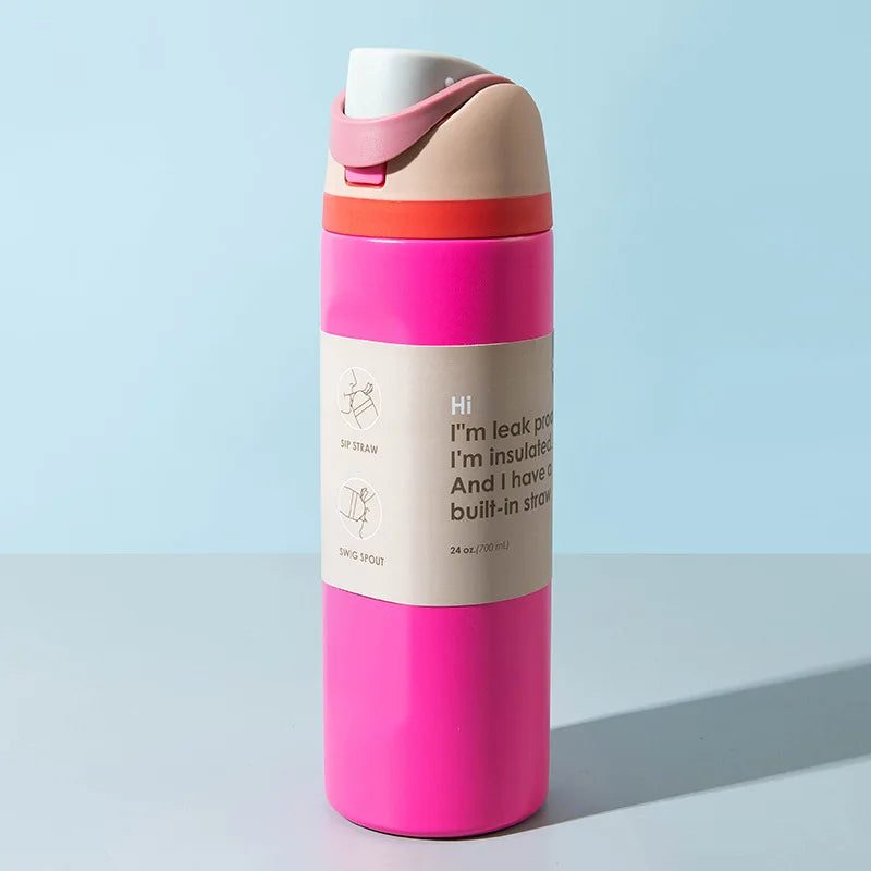 Stainless Steel Fruit Car Cup, Portable Travel Water Bottle