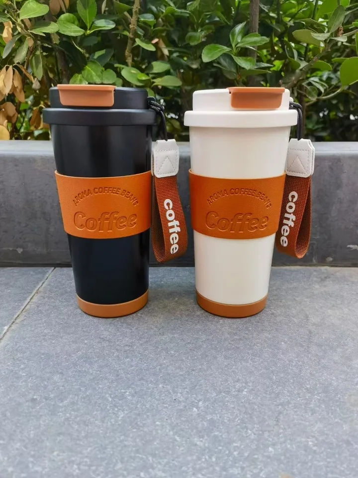 550ml Double-Wall Stainless Steel Vacuum Thermos Cup, Insulated Coffee Mug