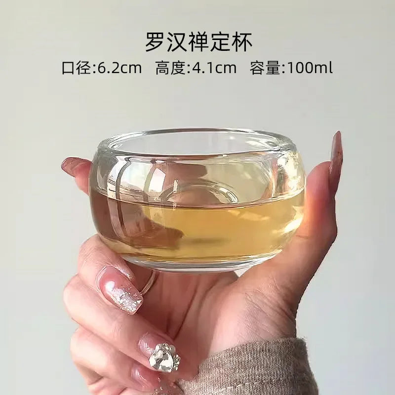 Crystal Glass Thickened Health Tea Cup 100ml