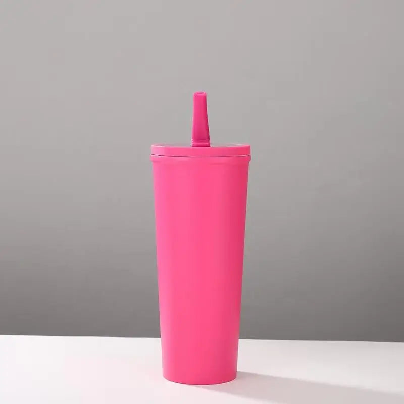 Stainless Steel Insulated Bottle, Leak-Proof with Foldable Straw Lid