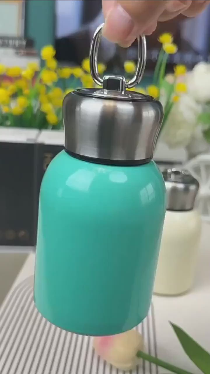 300ml Stainless Steel Mini Thermos, Portable Insulated Travel Mug