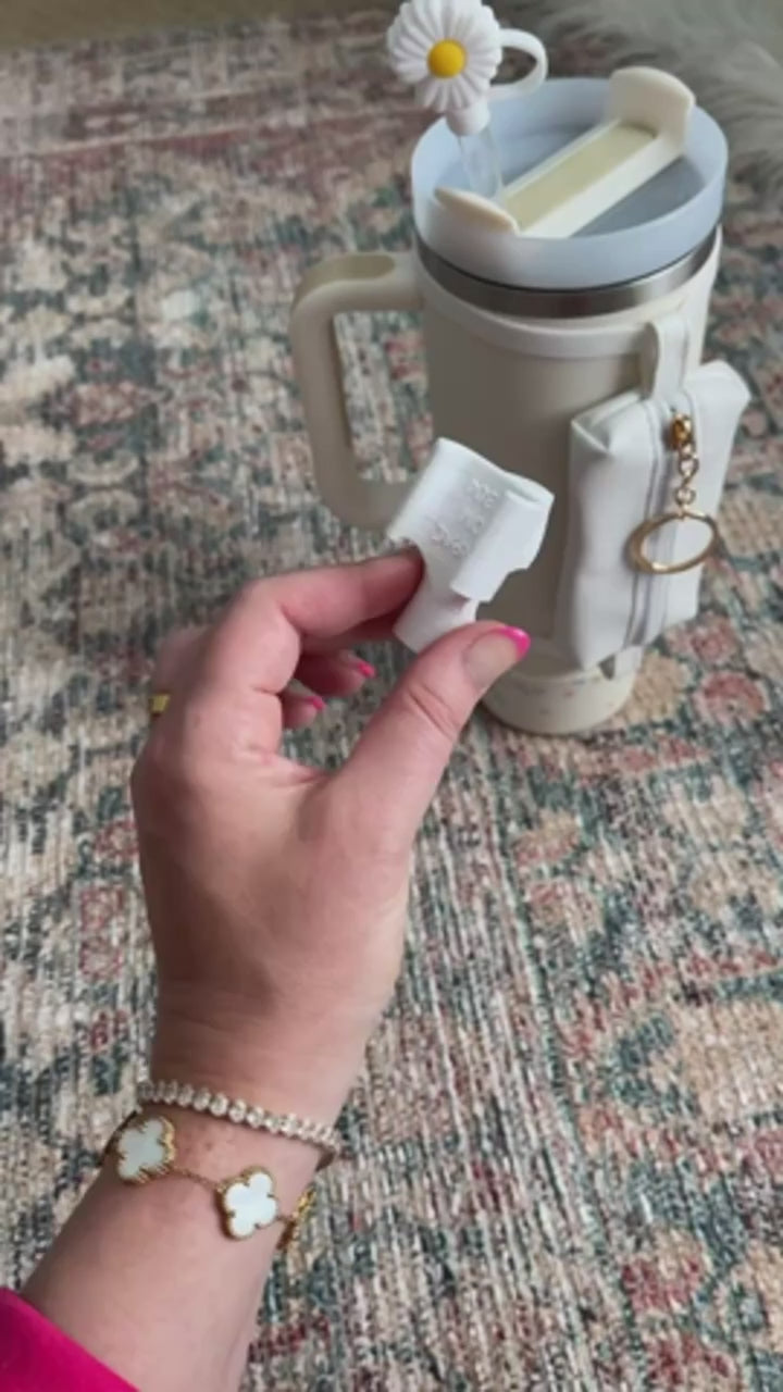 40oz Vacuum Insulated Tumbler, Stainless Steel Travel Cup with Handle